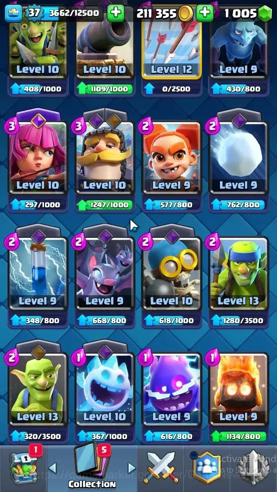 Clash Royale Accounts Lv 37|Trophy 8000|KTL 12|Card 121|8 EVO 4 Champ 21 image 12
