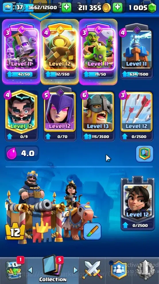 Clash Royale Accounts Lv 37|Trophy 8000|KTL 12|Card 121|8 EVO 4 Champ 21 image 4