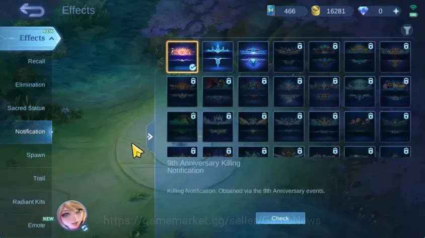 Mobile Legends: Bang Bang Accounts Hero 75|Skin 83|LightBorn Harith,Spongebob Cyclops image 14