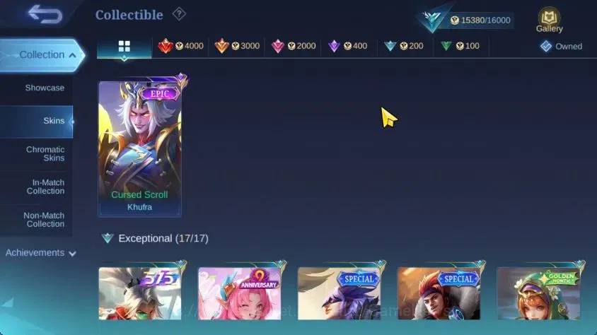 Mobile Legends: Bang Bang Accounts Hero 75|Skin 83|LightBorn Harith,Spongebob Cyclops image 7
