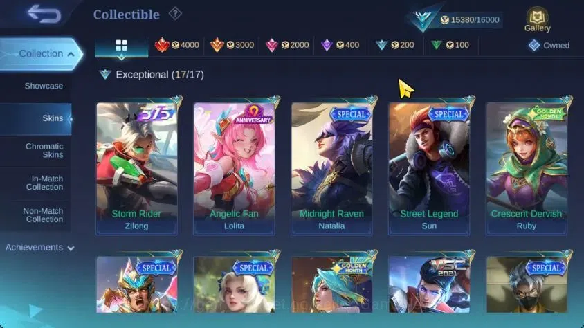Mobile Legends: Bang Bang Accounts Hero 75|Skin 83|LightBorn Harith,Spongebob Cyclops image 8