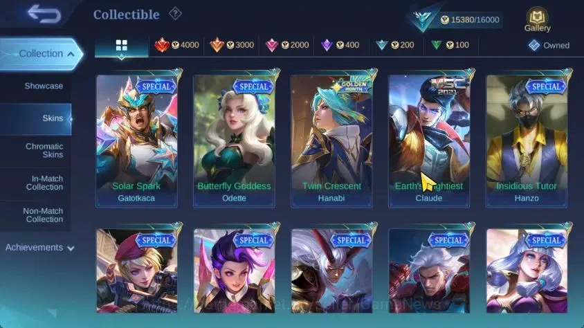 Mobile Legends: Bang Bang Accounts Hero 75|Skin 83|LightBorn Harith,Spongebob Cyclops image 9