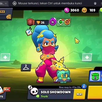 Brawl Stars Accounts Trophy 523 | 3 Max (ShellyHC,Edgar,Sprout) | 13 Brawler | 3628 Bling | 24 Gems | ProtectOff |Check SS