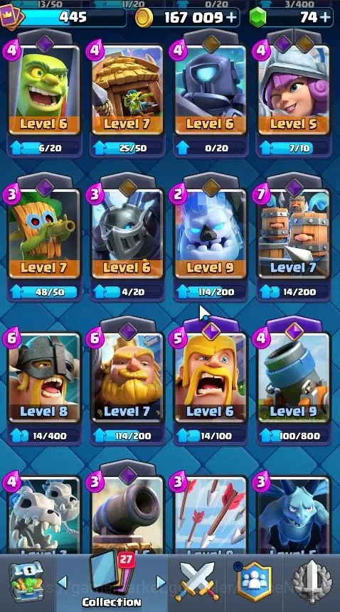 Clash Royale Accounts Lv 445|Trophy 3286|KTL 9|Card 55/121|1 Hero,6 EVO  image 10