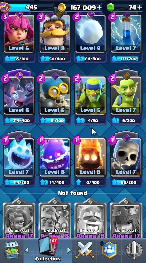 Clash Royale Accounts Lv 445|Trophy 3286|KTL 9|Card 55/121|1 Hero,6 EVO  image 11
