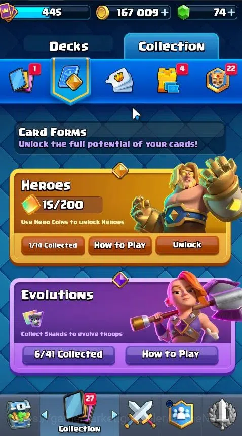 Clash Royale Accounts Lv 445|Trophy 3286|KTL 9|Card 55/121|1 Hero,6 EVO  image 12