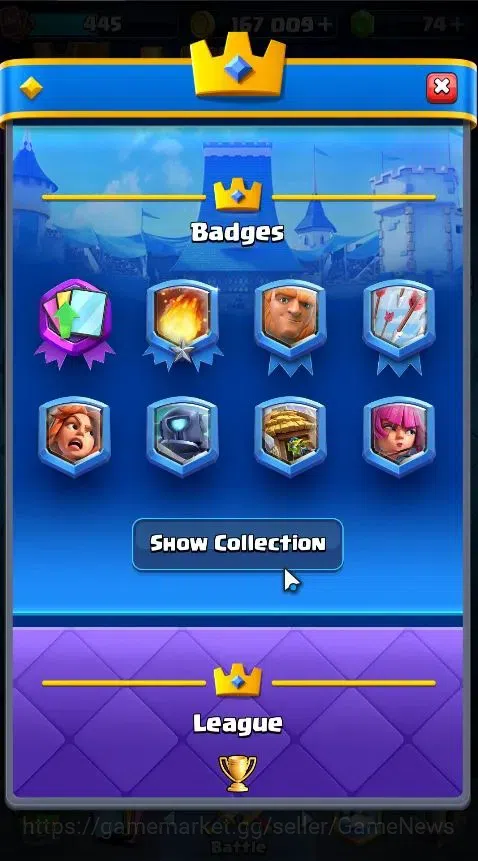 Clash Royale Accounts Lv 445|Trophy 3286|KTL 9|Card 55/121|1 Hero,6 EVO  image 4