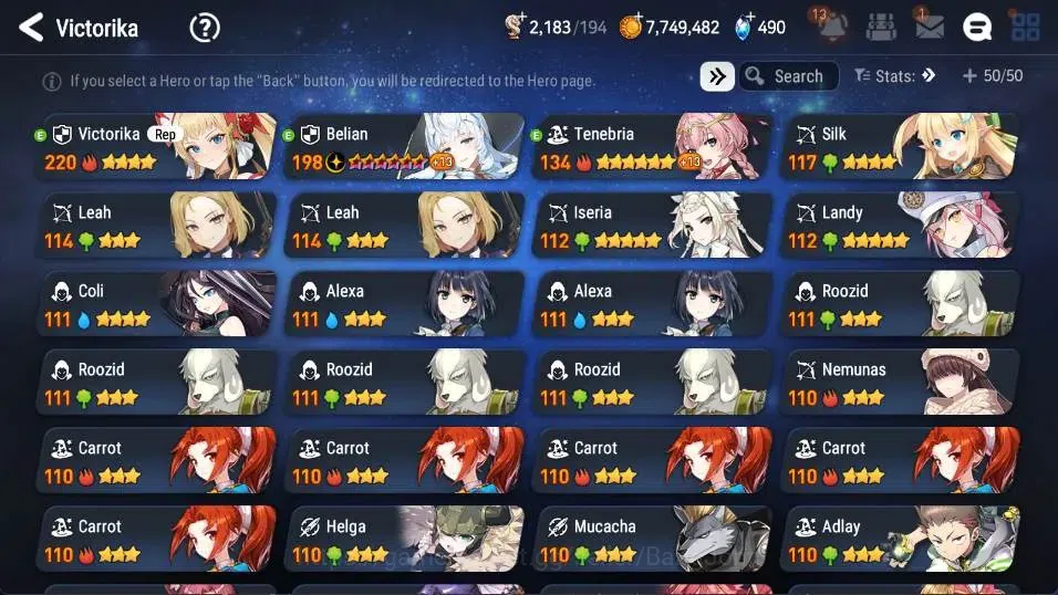 Epic Seven Accounts Global | Starter|2ML(Belian,Witch of the Mere Tene image 8