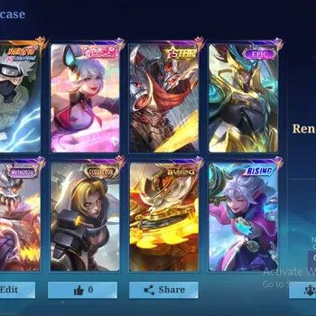 Mobile Legends: Bang Bang Accounts Collector Global|203 Skin|Renowned|KAKASHI,Annual Hayabusa,SABER Saber,Epic Barats Kufra