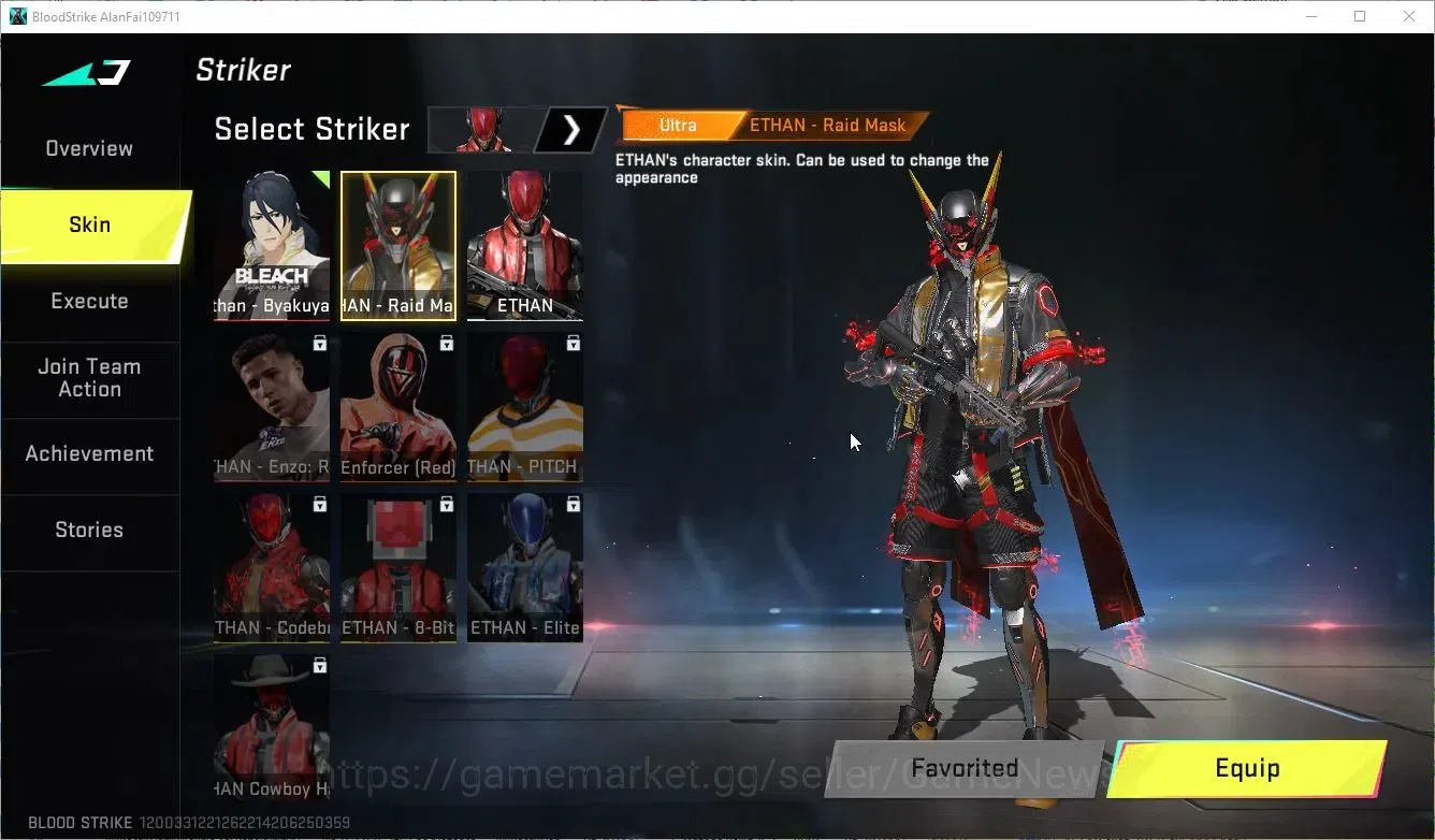 Blood Strike Accounts Asia|2 ULTRA Striker [Ethan Raid Mask, Zero Agent  image 4