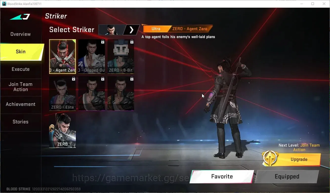 Blood Strike Accounts Asia|2 ULTRA Striker [Ethan Raid Mask, Zero Agent  image 5