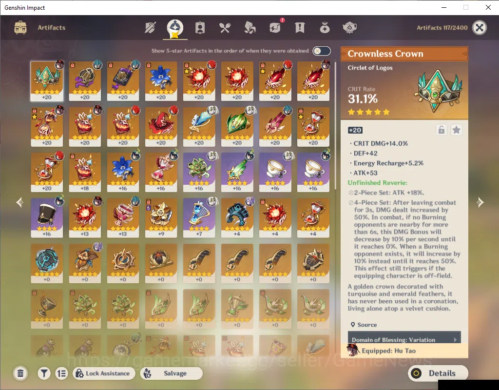 Genshin Impact Accounts ASIA|AR 55|4 Limited+4(*5Weapon)|(HuTaoC2,Nahida)+ image 11