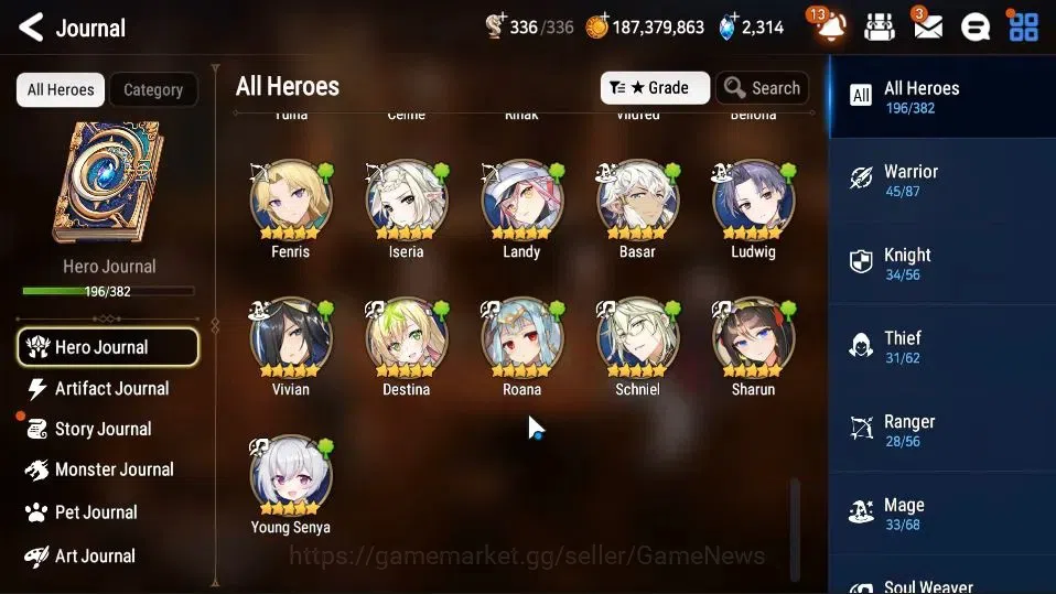 Epic Seven Accounts GLOBAL UnVerif|New Era|16 ML(Salome,LC Bellona,AB image 11
