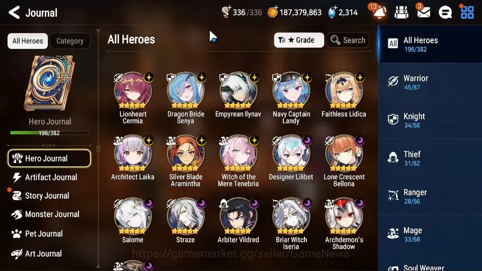 Epic Seven Accounts GLOBAL UnVerif|New Era|16 ML(Salome,LC Bellona,AB image 6