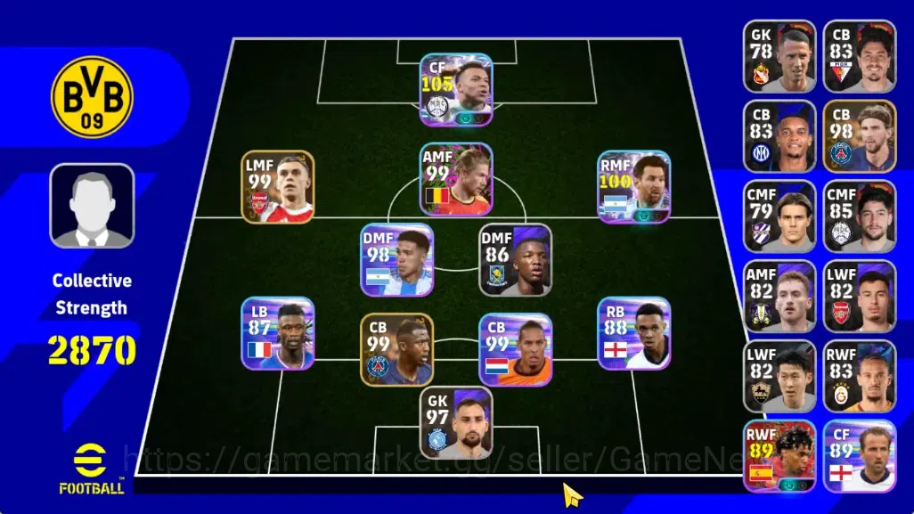 eFootball Accounts Android|Showtime Kylian Mbappe,Lionel Messi,Lamine image 1