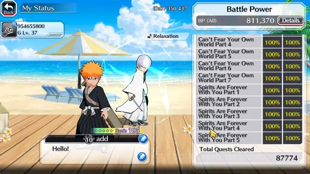 Bleach: Brave Souls Accounts High-End [GLOBAL]|58K Orb|DreamTeam Ichigo,TYBW26 Riruka,2 Renewed Ichigo,TYBW25 7