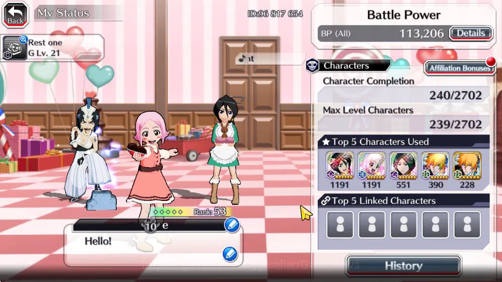 Bleach: Brave Souls Accounts Starter [GLOBAL]6k Orbs+Fresh All Story|Valentine2026(Yachiru,Rukia),TYBW25(Apache,Mila 3
