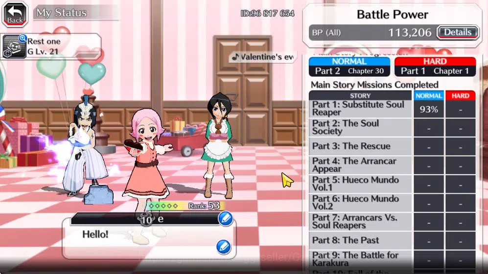Bleach: Brave Souls Accounts Starter [GLOBAL]6k Orbs+Fresh All Story|Valentine2026(Yachiru,Rukia),TYBW25(Apache,Mila 4
