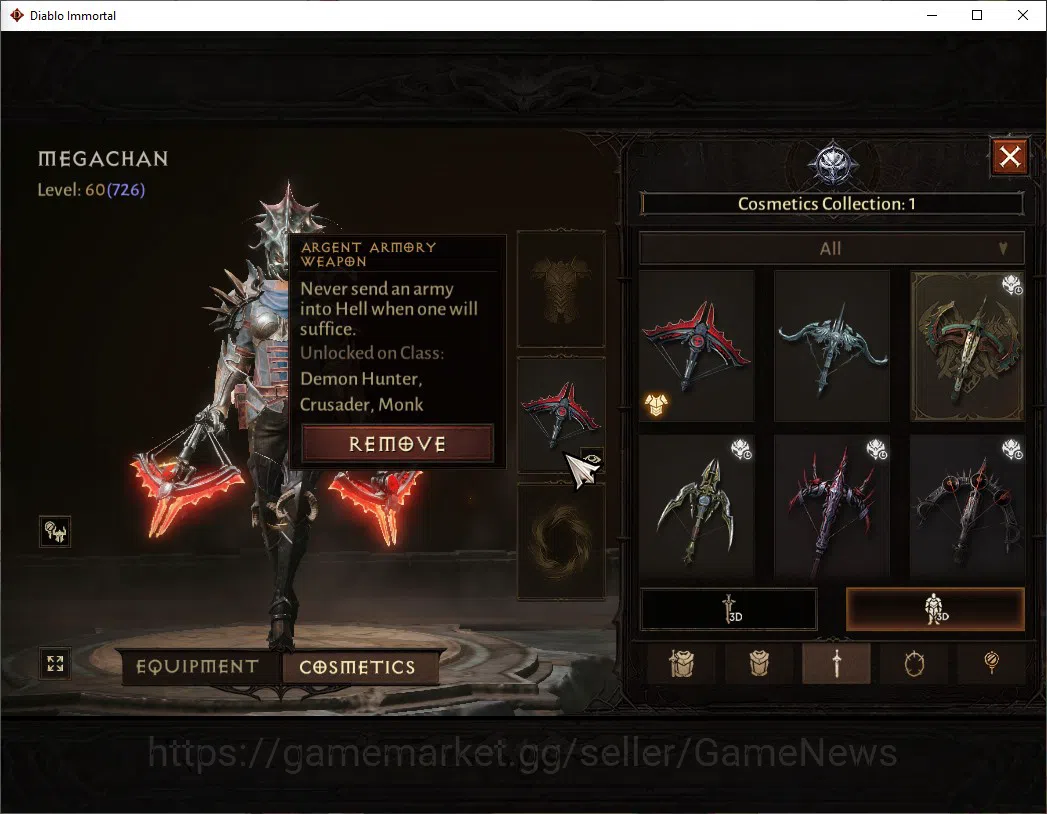 Diablo Immortal Accounts SEA-Sescheron|CS ON|Lv60(726)|Necromancer|CR 39k|R image 10