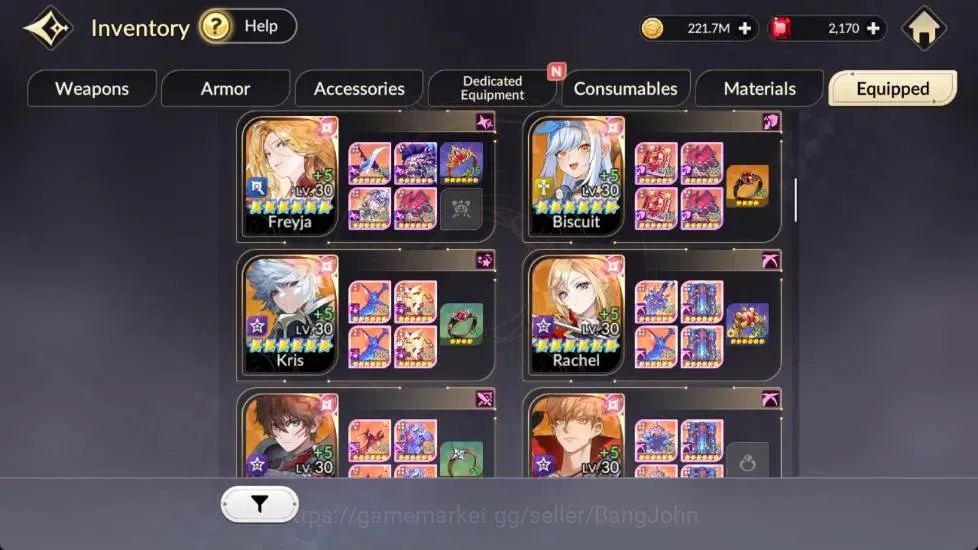 Seven Knights Re:Birth Accounts Global | 5 EX7 Fai,Juri,Rosie,Melia,Gelidus |27TC6 image 9