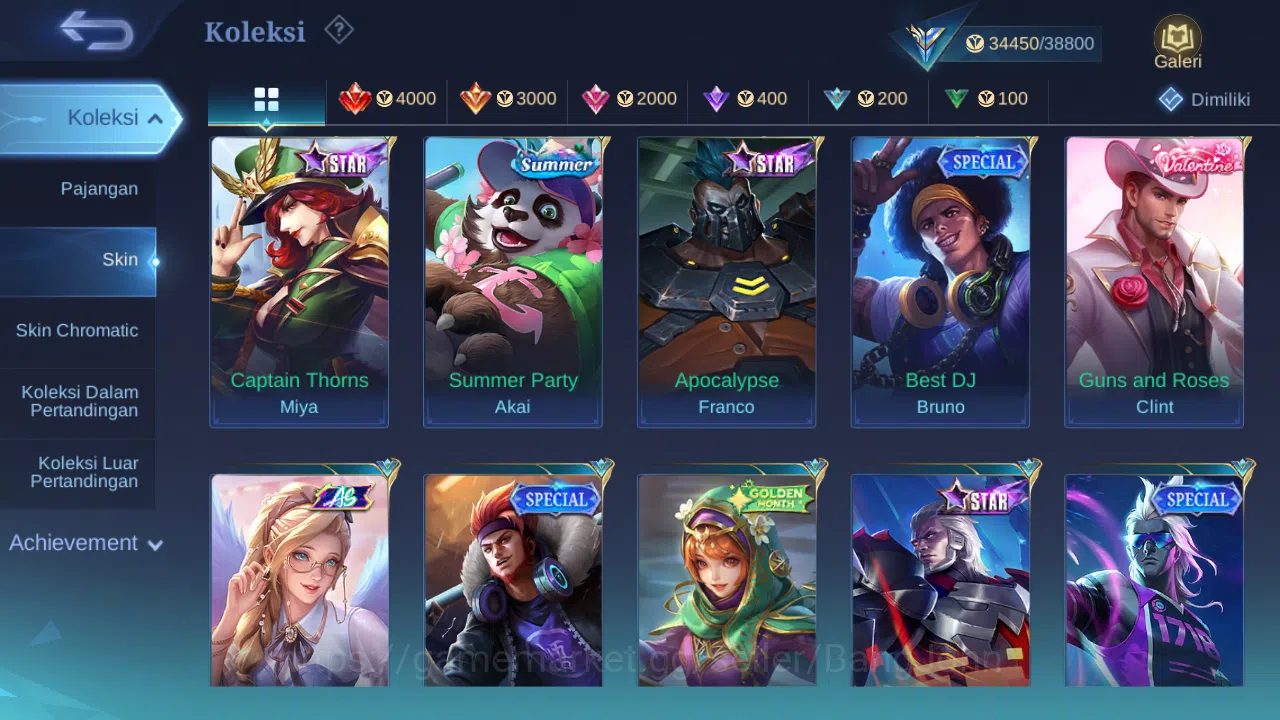 Mobile Legends: Bang Bang Accounts GLOBAL Hero 130 Skin 174 | KOF Karina | CC Nata |  image 10