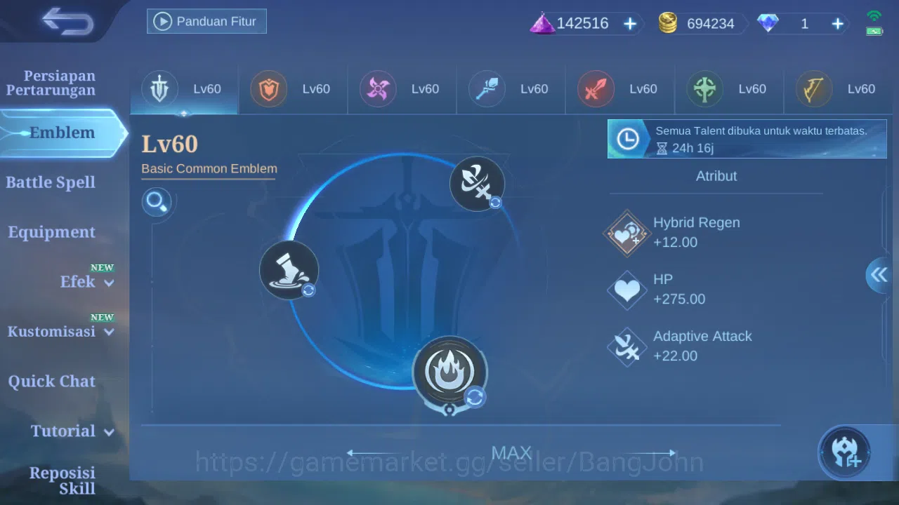 Mobile Legends: Bang Bang Accounts GLOBAL Hero 130 Skin 174 | KOF Karina | CC Nata |  image 6
