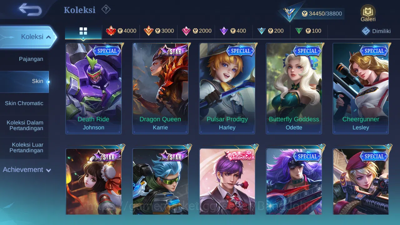 Mobile Legends: Bang Bang Accounts GLOBAL Hero 130 Skin 174 | KOF Karina | CC Nata |  image 9