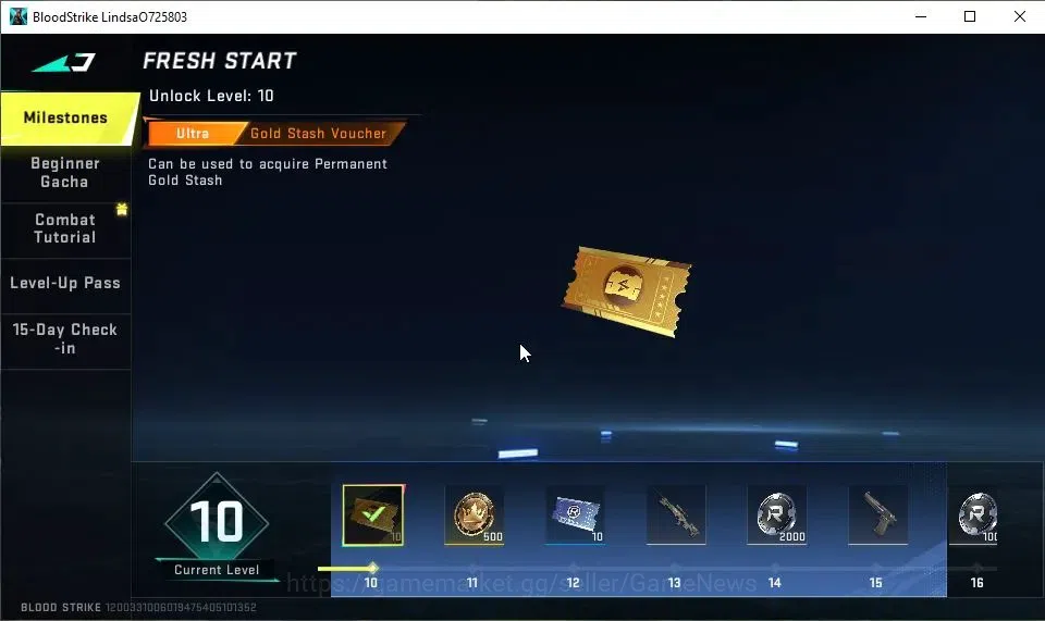 Blood Strike Accounts ASIA|Starter|Collab 7DS[M700,AK47]|2 ULTRA[UMP45-O image 18