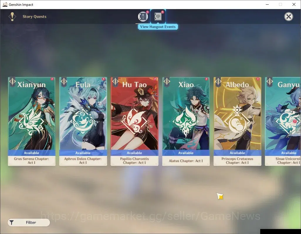Genshin Impact Accounts ASIA |AR45 |1 Limited [Skirk]+ 3 (*5Char) |21(*4Ch image 15