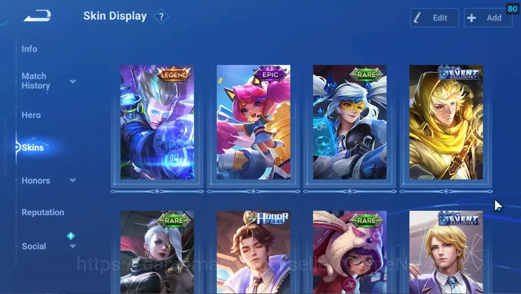 Honor of Kings Accounts Hero 35 Skin 22|Accaount with Legend Skin(De Renji image 3