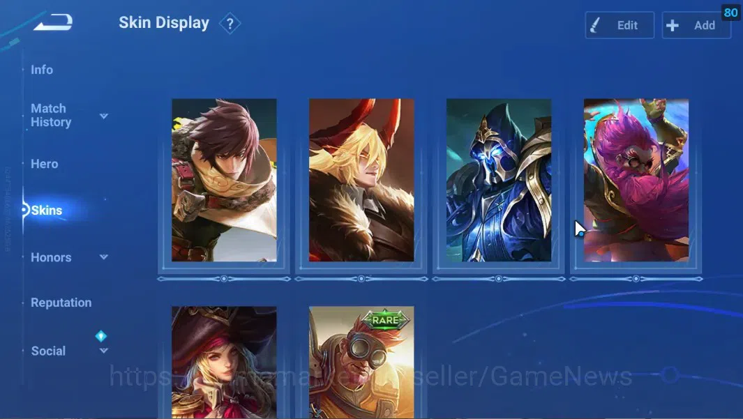 Honor of Kings Accounts Hero 35 Skin 22|Accaount with Legend Skin(De Renji image 5