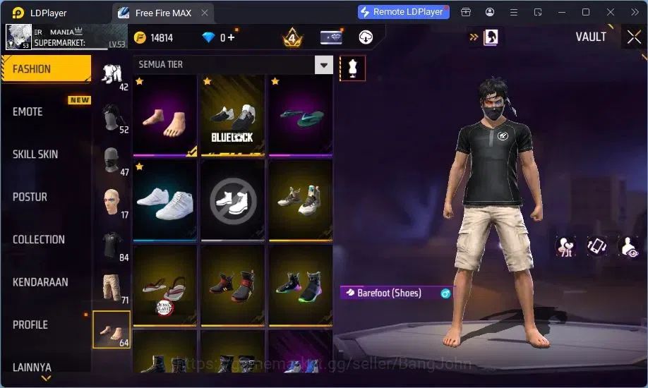Free Fire Accounts Indonesia | MP40 Chromasonic Lvl 4, SCAR Megalodon image 12