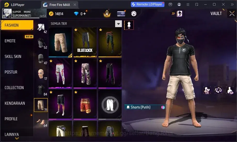 Free Fire Accounts Indonesia | MP40 Chromasonic Lvl 4, SCAR Megalodon image 13