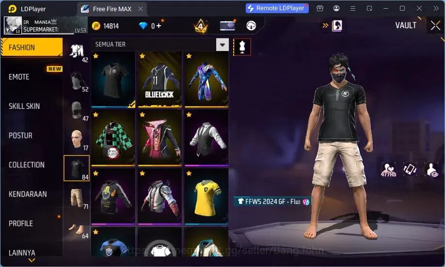 Free Fire Accounts Indonesia | MP40 Chromasonic Lvl 4, SCAR Megalodon image 14
