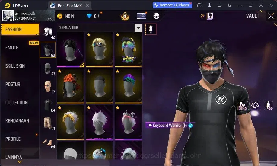 Free Fire Accounts Indonesia | MP40 Chromasonic Lvl 4, SCAR Megalodon image 17