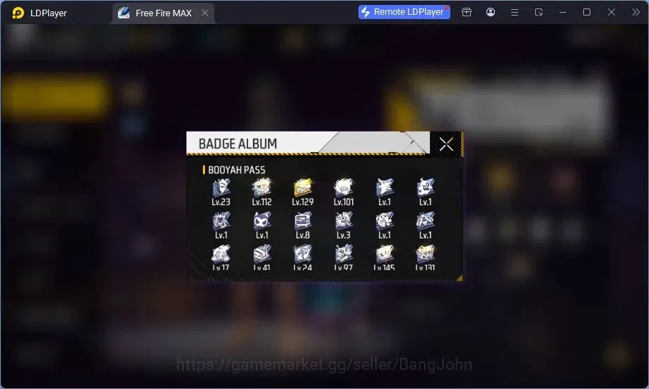Free Fire Accounts Indonesia | MP40 Chromasonic Lvl 4, SCAR Megalodon image 19
