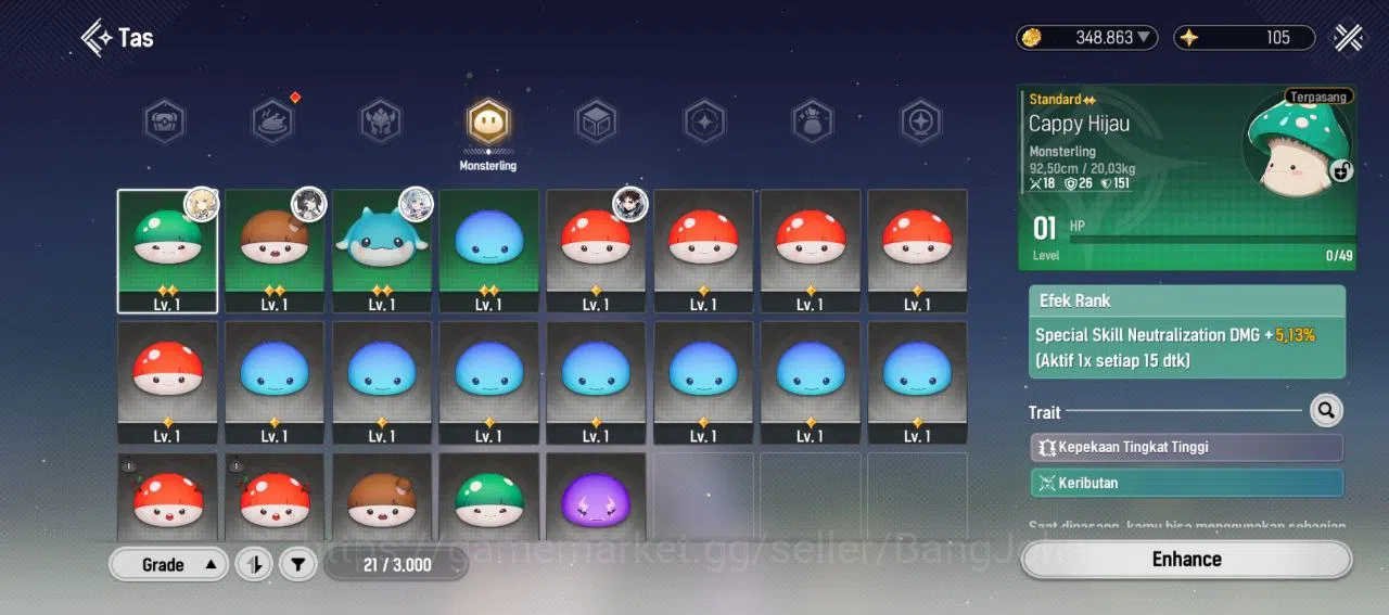 Mongil:Star Dive Accounts Global | Lv 2 | 2 SSR | Penny | Gabi | 6 ticket ga image 2