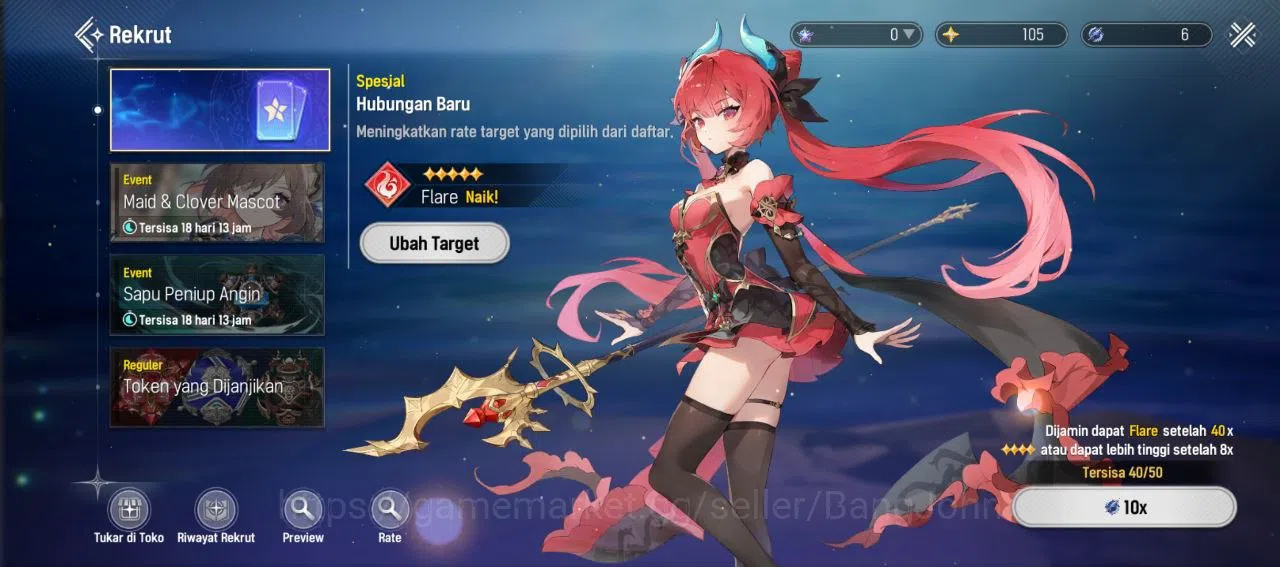 Mongil:Star Dive Accounts Global | Lv 2 | 2 SSR | Penny | Gabi | 6 ticket ga image 5