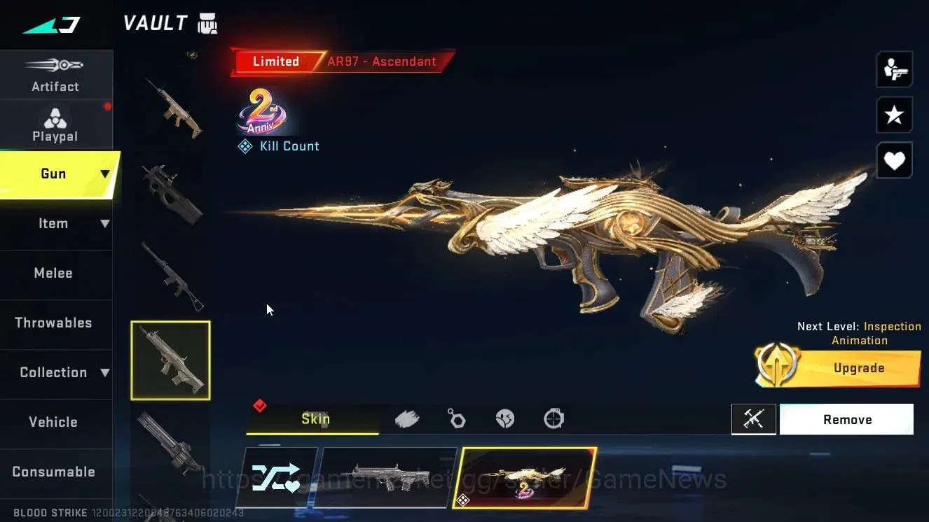 Blood Strike Accounts ASIA|ETERNAL DEagle-Scorpius|Collab 7DS[Kar98k,QBZ image 10