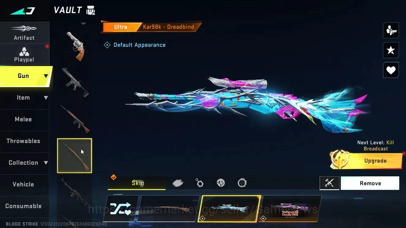 Blood Strike Accounts ASIA|ETERNAL DEagle-Scorpius|Collab 7DS[Kar98k,QBZ image 11