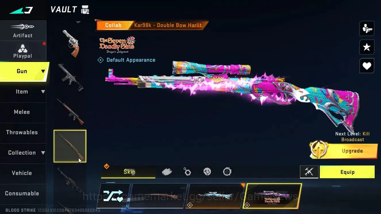 Blood Strike Accounts ASIA|ETERNAL DEagle-Scorpius|Collab 7DS[Kar98k,QBZ image 12