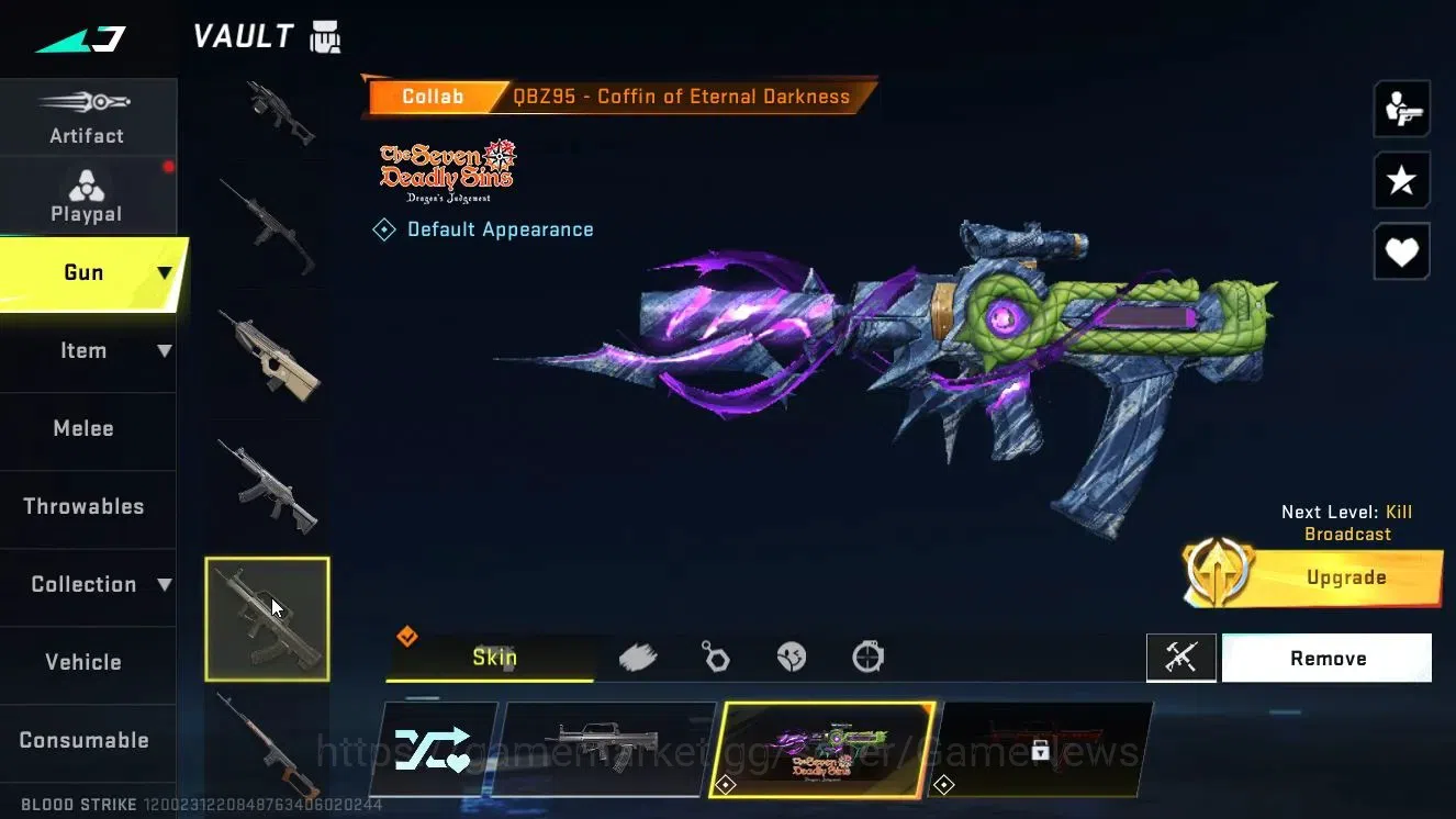 Blood Strike Accounts ASIA|ETERNAL DEagle-Scorpius|Collab 7DS[Kar98k,QBZ image 15