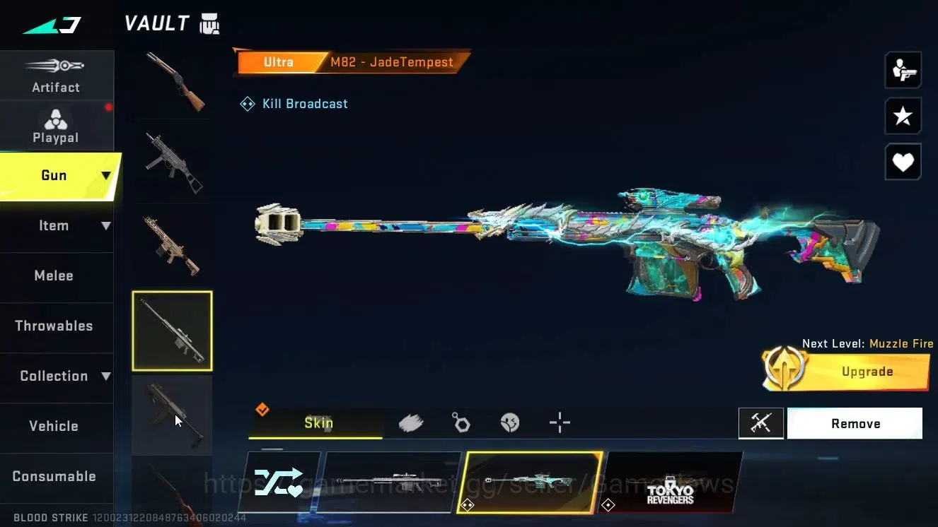 Blood Strike Accounts ASIA|ETERNAL DEagle-Scorpius|Collab 7DS[Kar98k,QBZ image 17