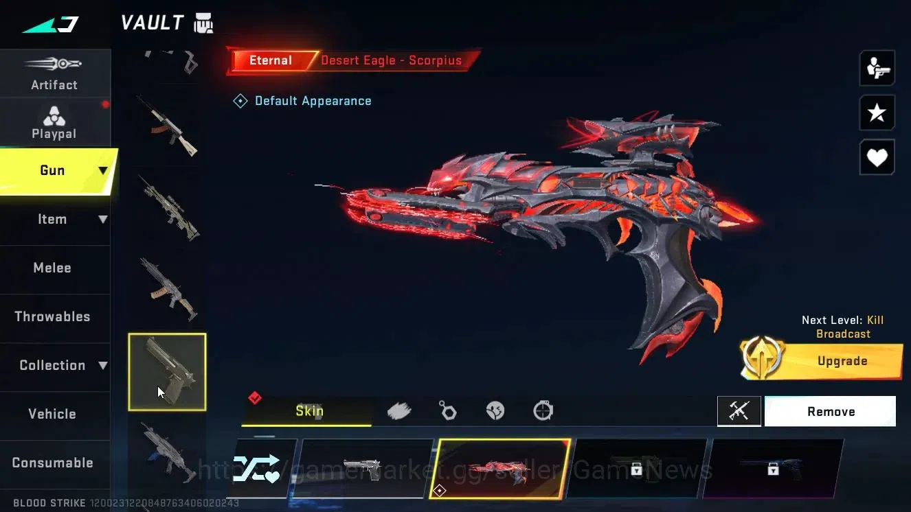 Blood Strike Accounts ASIA|ETERNAL DEagle-Scorpius|Collab 7DS[Kar98k,QBZ image 9