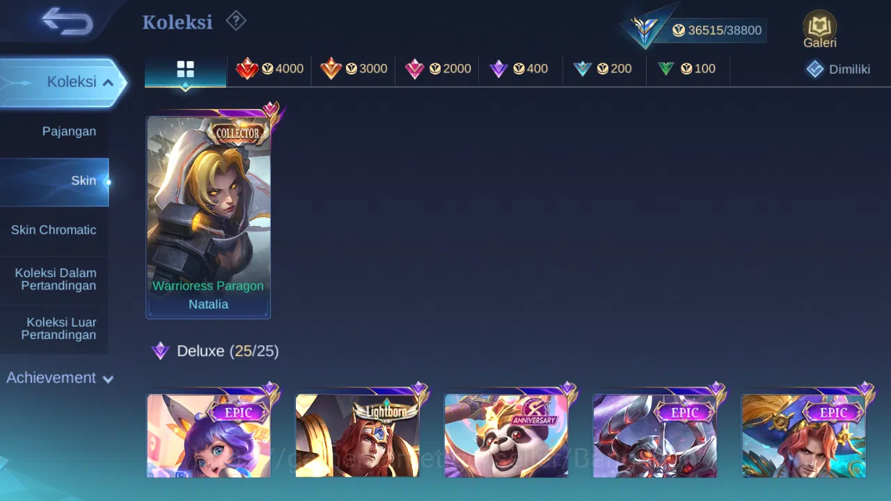 Mobile Legends: Bang Bang Accounts Hero 86 Skin 150 | Prime Granger | Zodiac Selena,  image 3