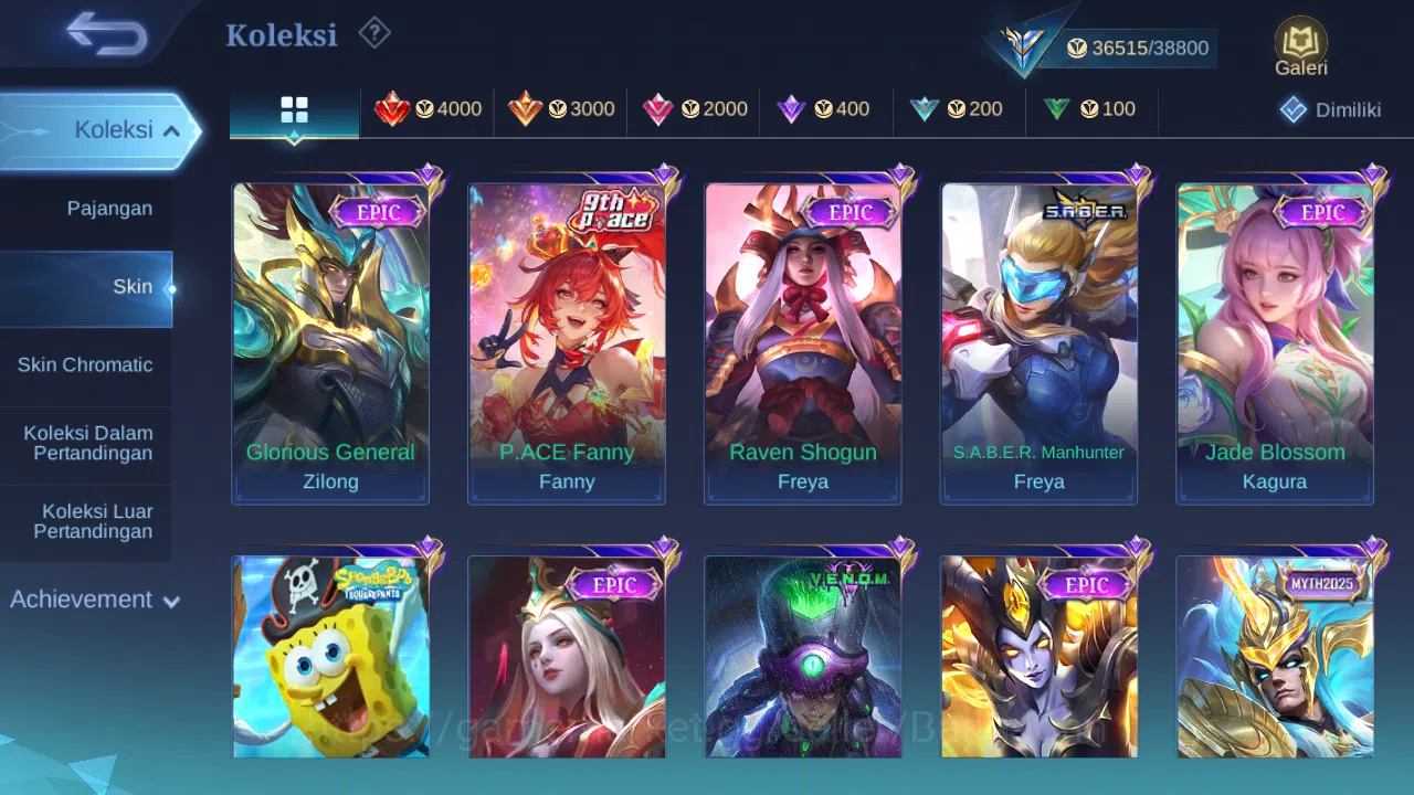 Mobile Legends: Bang Bang Accounts Hero 86 Skin 150 | Prime Granger | Zodiac Selena,  image 5