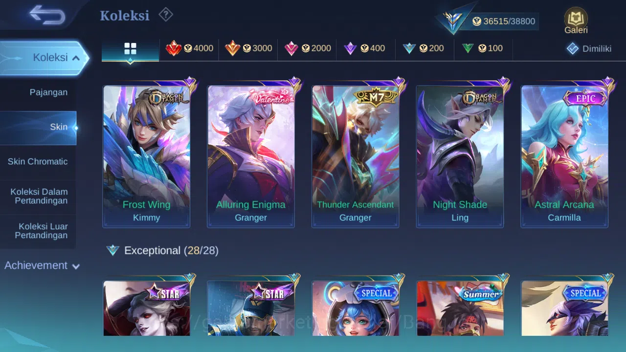 Mobile Legends: Bang Bang Accounts Hero 86 Skin 150 | Prime Granger | Zodiac Selena,  image 8