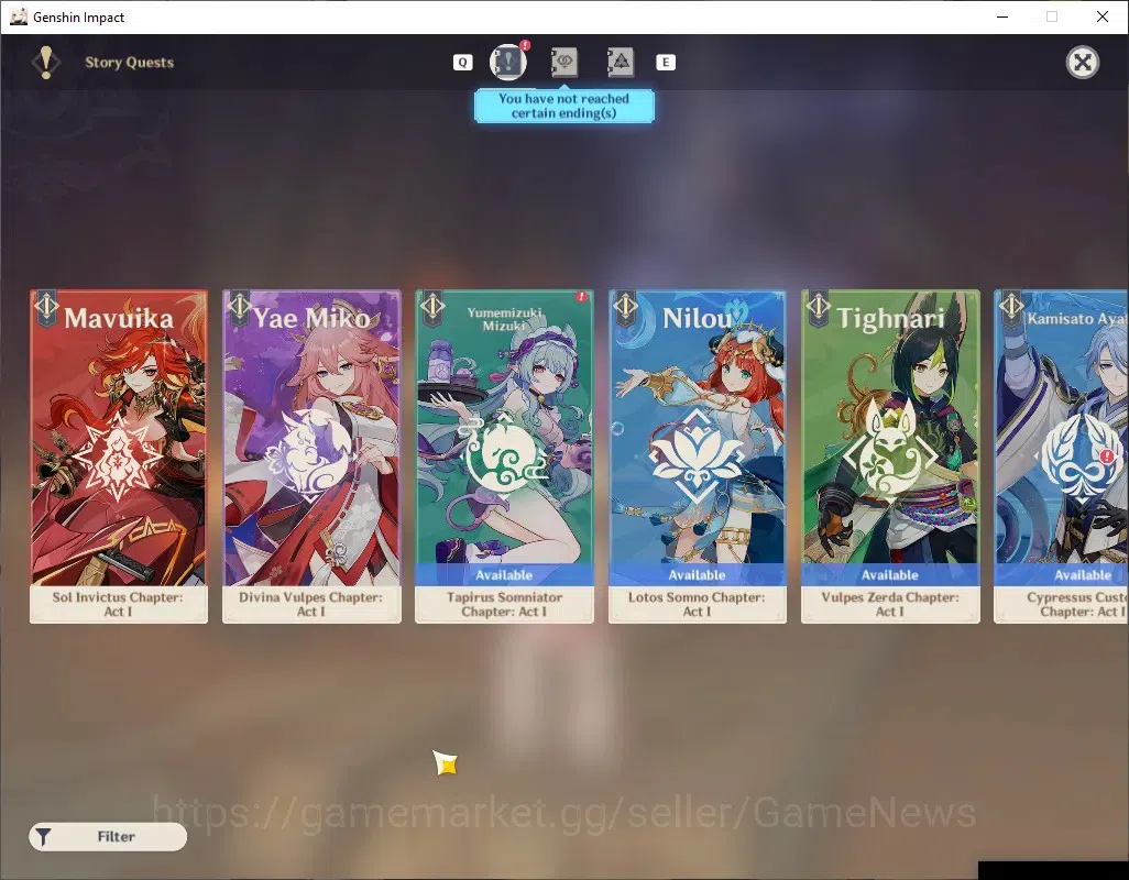 Genshin Impact Accounts Mid Game Asia|AR 57|Arlecchino,Neuvillette PremTeam|9 Limited + 2(*5Weapon)|Neuvillette 19