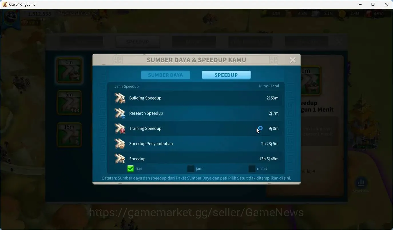 Rise of Kingdoms Accounts Inter Server 4204|Starter For Migration|Power 1,5M|Lotus + Much Resorce + Speedup|Log Email 1