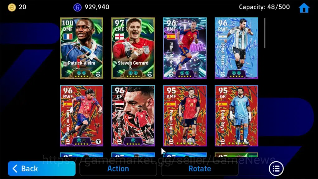 eFootball Accounts Legends & Iconic Players Android|Epic Patrick Vieira,Gerrard,ShowTime TFFC26 Mikel Merino,Lionel 4